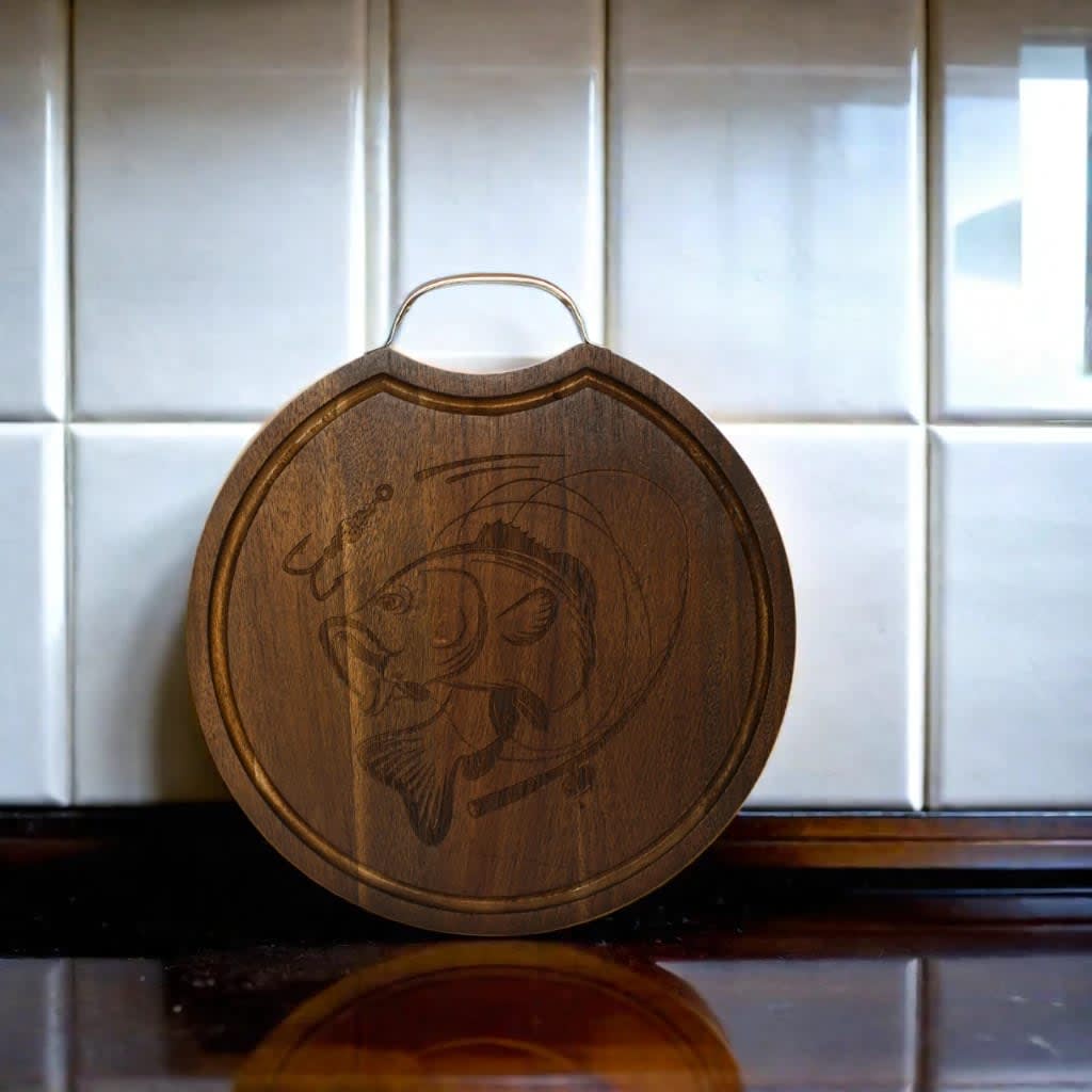 Fishing Wood Board - 13"-3