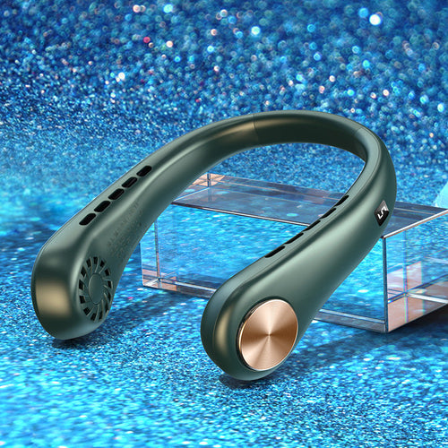 New Mini Neck Fan Portable Bladeless Hanging Neck Rechargeable Air