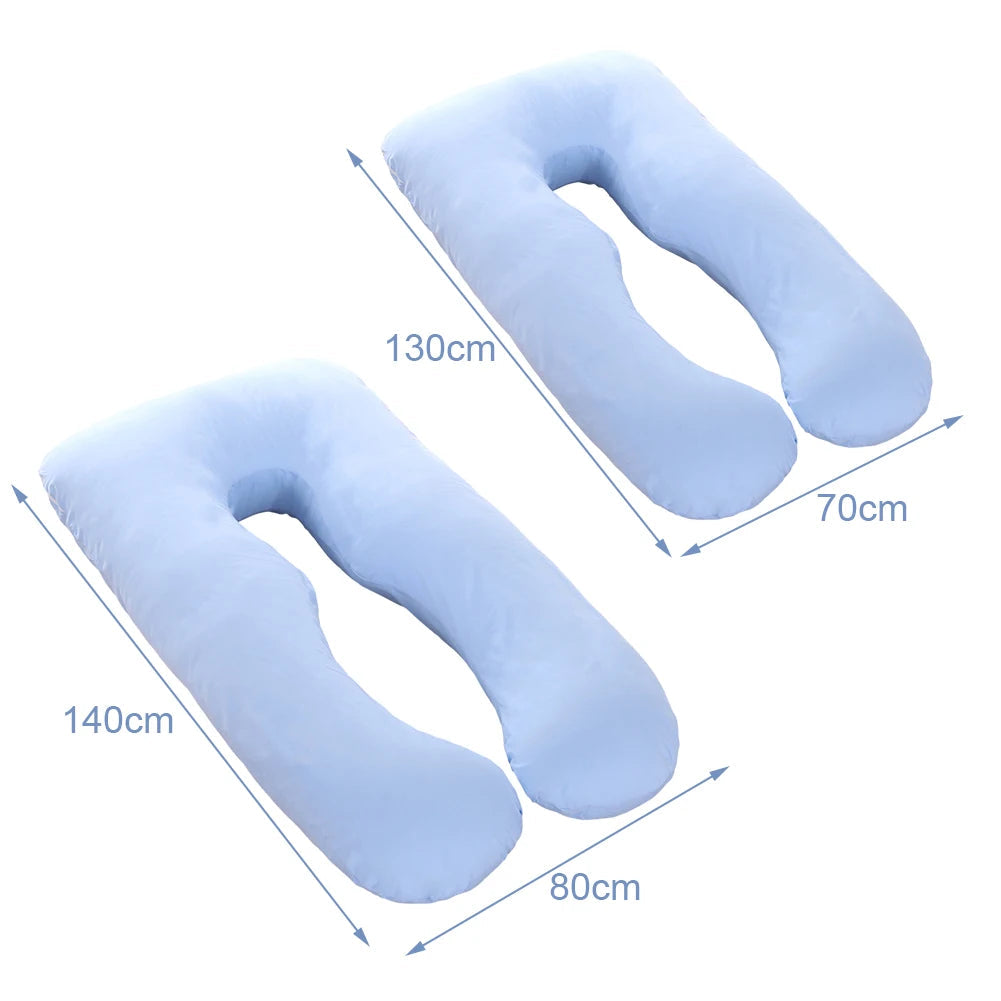 U-Shaped Pillow Cover Full Body Support U-Shaped Pillow Cotton