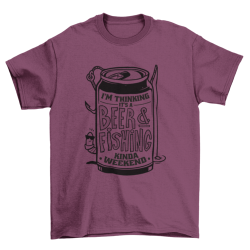 Beer and fishing t-shirt