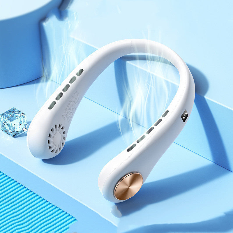 New Mini Neck Fan Portable Bladeless Hanging Neck Rechargeable Air