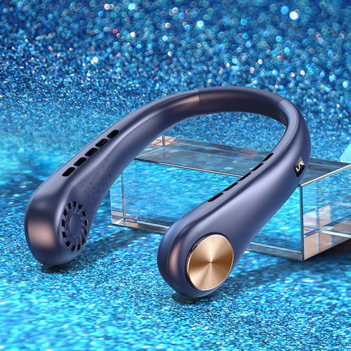 New Mini Neck Fan Portable Bladeless Hanging Neck Rechargeable Air